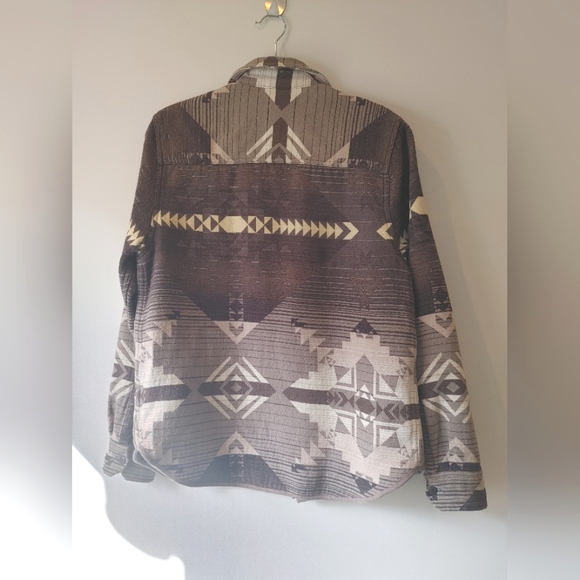 Woolrich Aztec Cotton Zip Shacket Size Small - Picture 15 of 16